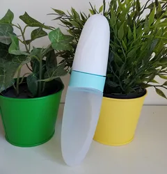 Cuchara de pasta de arroz de silicona para bebé, botella de pasta de arroz, cuchara de alimentación exprimible, cuchara de alimentación adicional para bebé