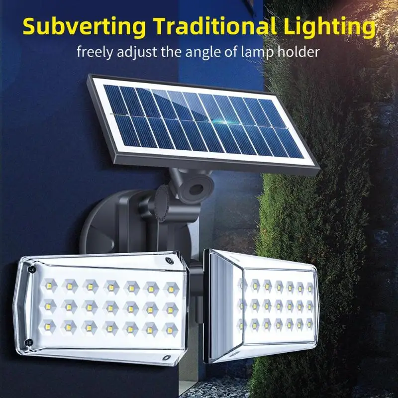42 LED Outdoor Wall Light Waterproof Infrared PIR Motion Sensor Human Body Induction Solar Lamp