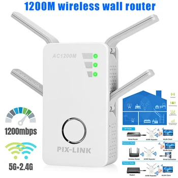

1200Mbps WiFi Extender Repeater Wireless Router Net Signal Booster Amplifier KQS8