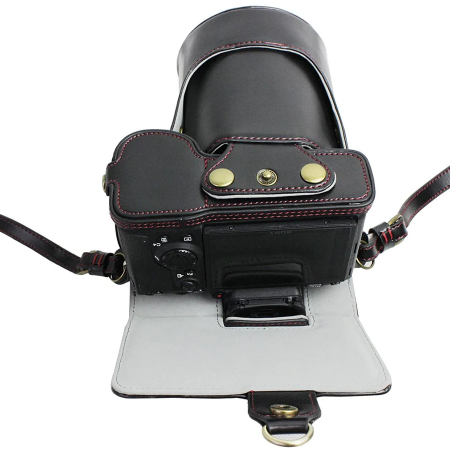 Из искусственной кожи чехол для камеры sony ILCE 9II A9M2 A7R Mark IV A7RM4 A7R4 портативный с