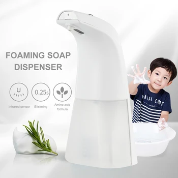 

250ml Automatic Foam Soap Dispenser Bathroom Foam Liquid Sensor Touchless Washer Soap Dispenser Pump for Bathroom Kitchen Hotel