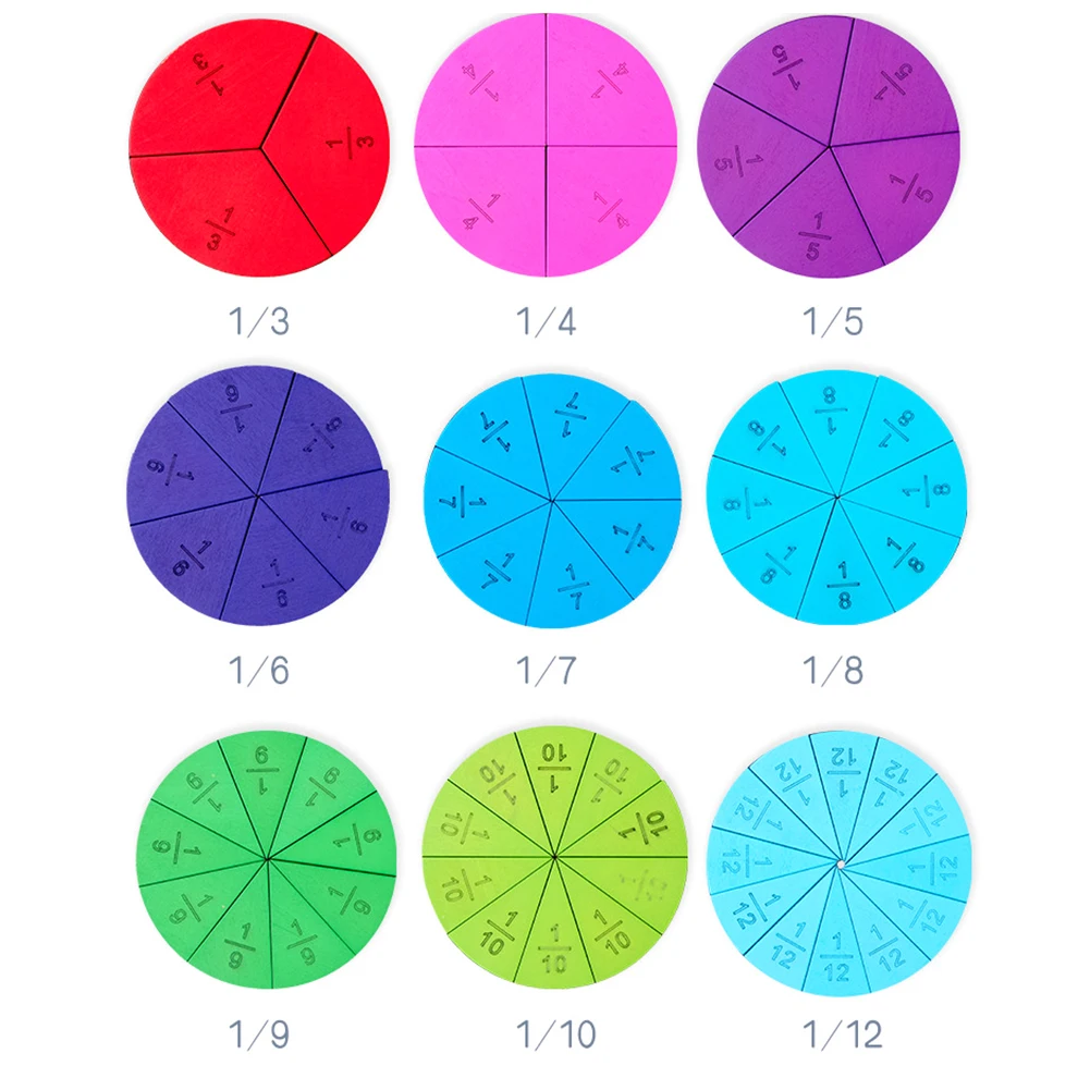 Деревянная круглая доска Математика фракция дивизия обучающие средства обучающая игрушка Новинка