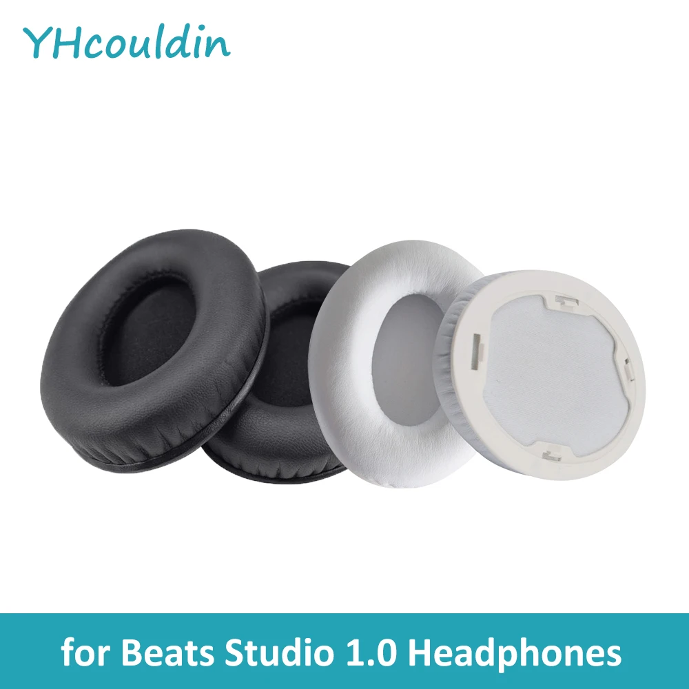 YHcouldin Ear Pads Fits for Beats Studio 1 0 Headphones Protein Leather Ear Cushions Cover Soft Sponge Foam Replacement Earpads