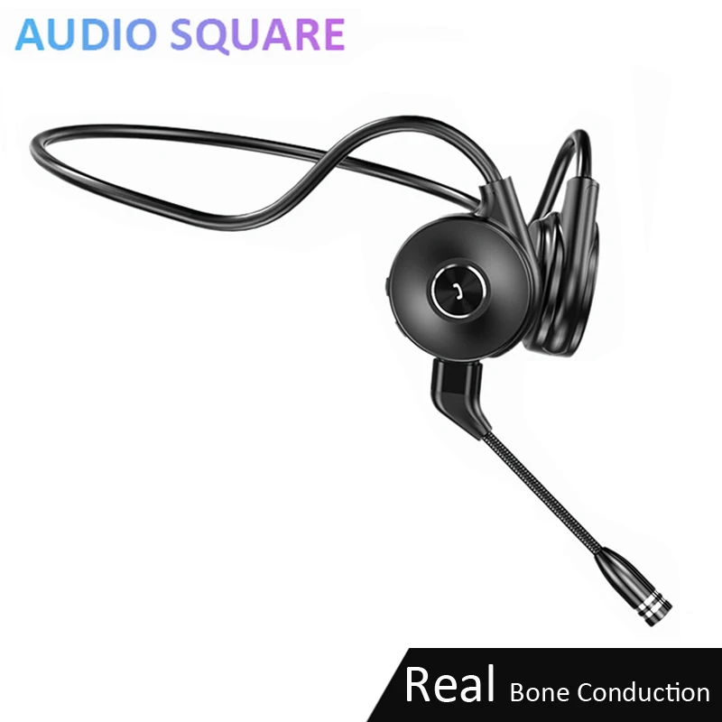 Bone Conduction Earphone Bluetooth Headphones 5.0 Noise Cancellation