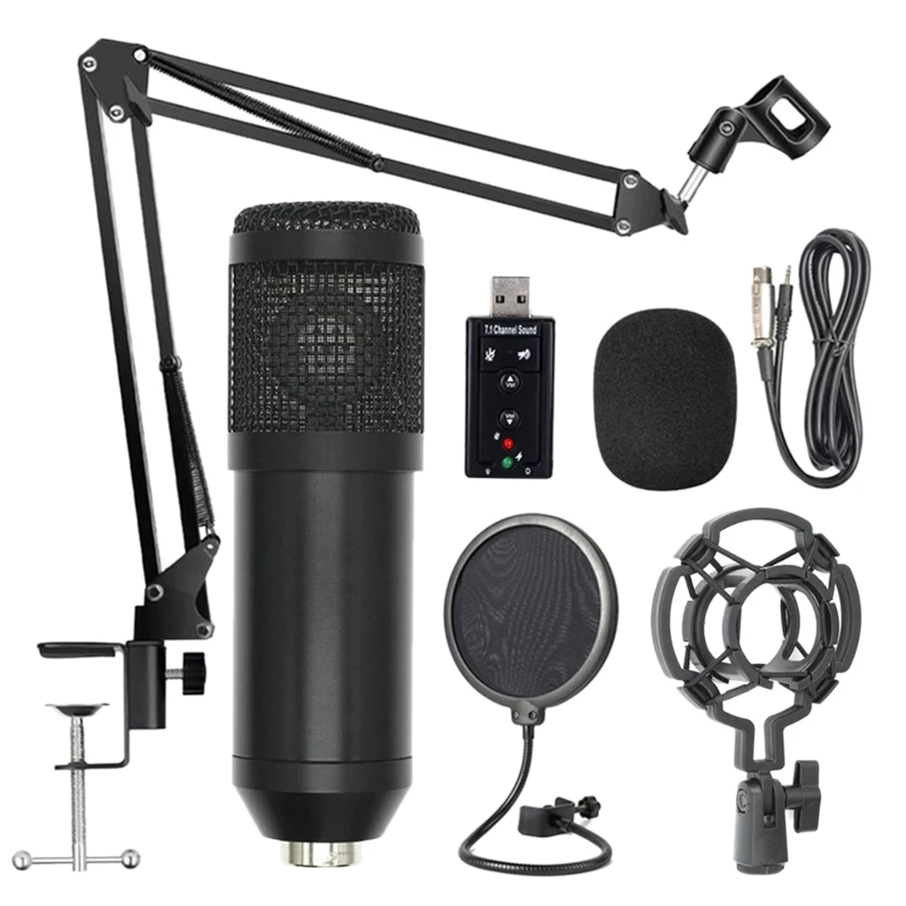 Bm800 профессиональная Подвеска для микрофона, комплект студийного живого потока, вещания, записи, конденсаторный микрофон, набор
