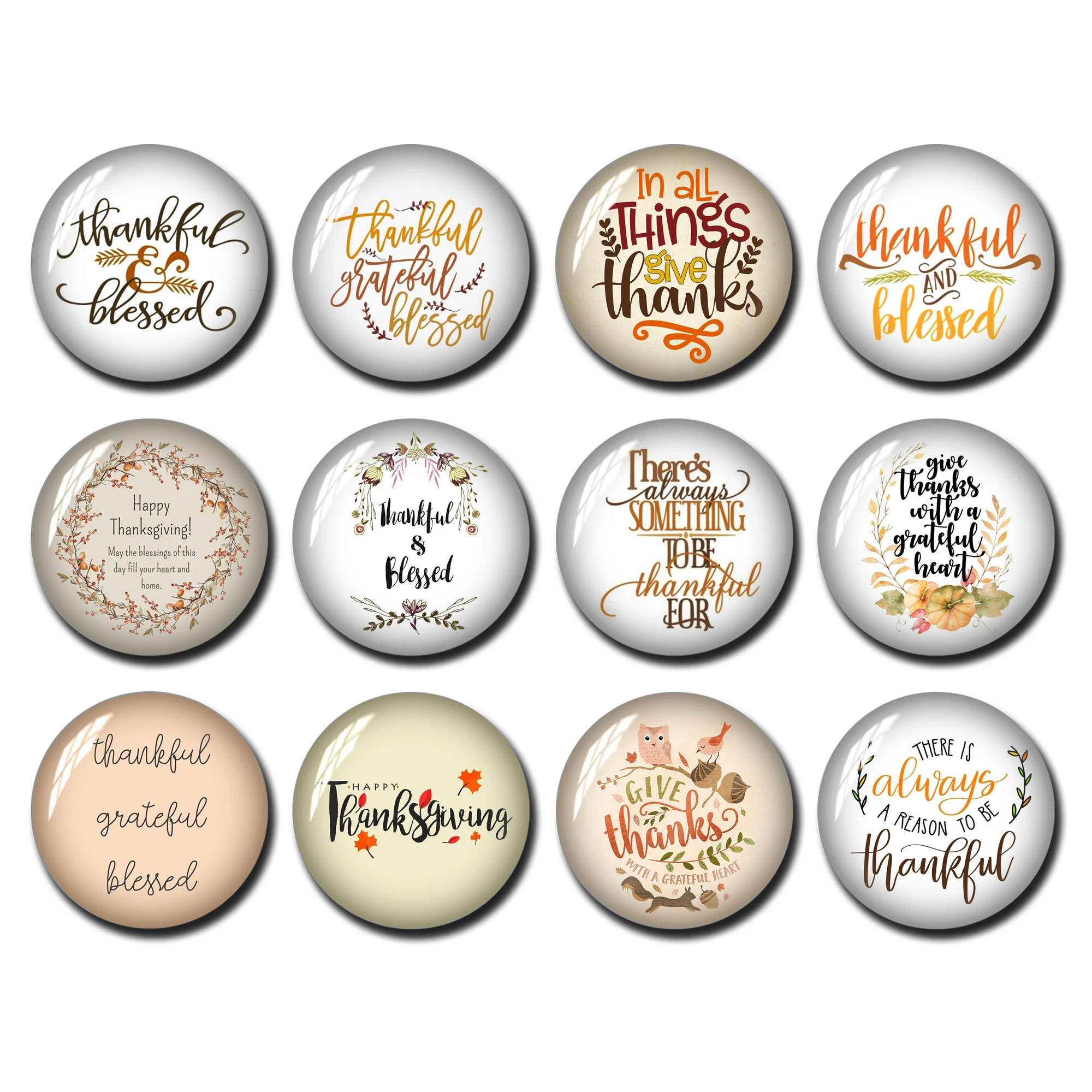 

Thankful & Blessed cabochon,Thanksgiving quote image glass dome 10mm 12mm 14mm 16mm 18mm 20mm 25mm 30mm 35mm 40mm Photo Jewelry