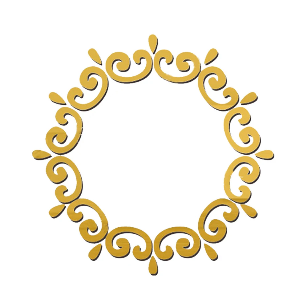 gold color 24Pcs/Pack Acrylic 3D Mirror Wall Stickers Home Decor Living Room Wall Art Mural Home Bathroom Decoration Removable - Цвет: gold color