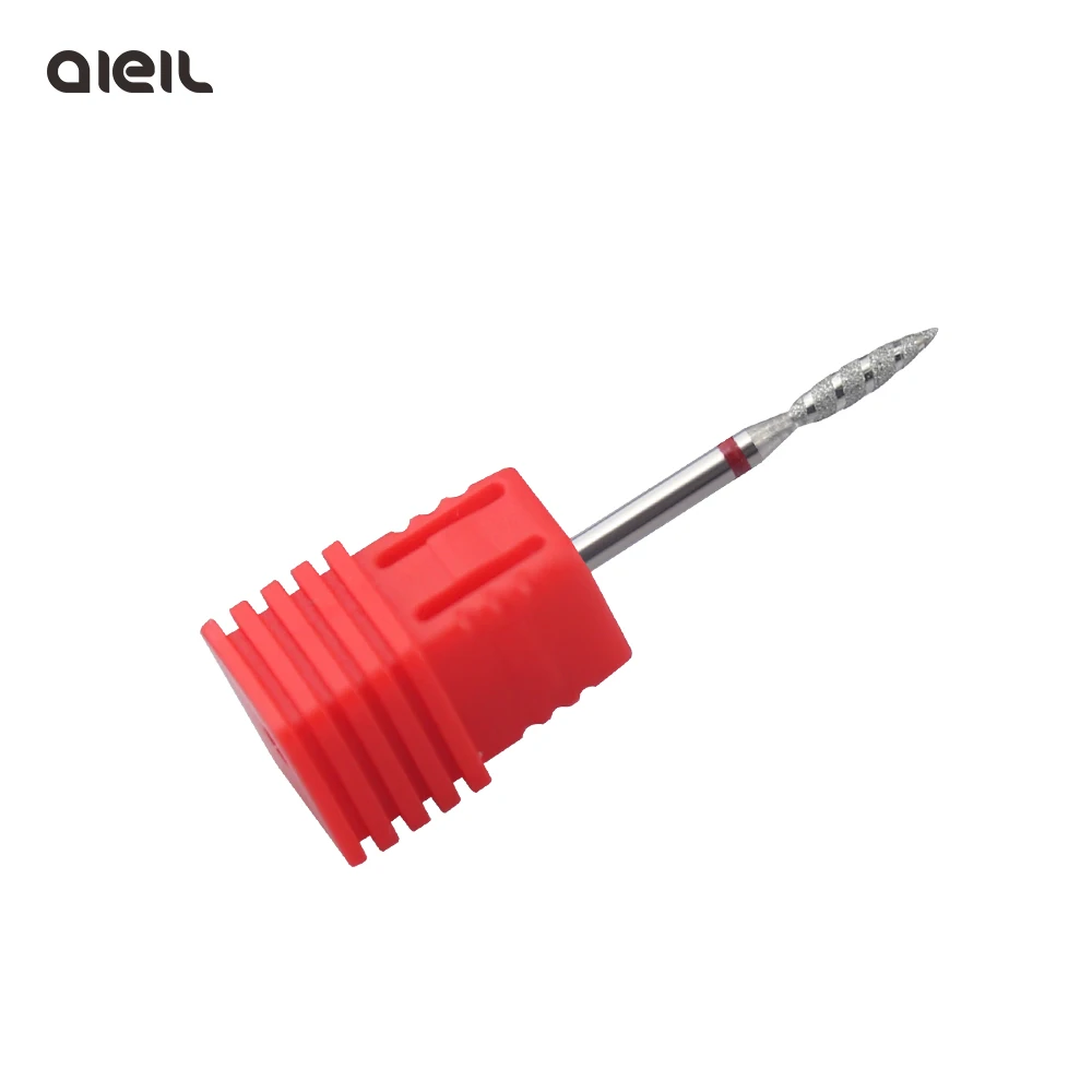 Tornado Flame Diamond Nail Drill Bit For Manicure Machine Cutters Rotary Burr Drill Accessories Spiral Nail Mills Tool 10PCS nail drill bit nail drill bits diamond burs cuticle remover bit nail manicure accessories nail manicure tools nail art tools