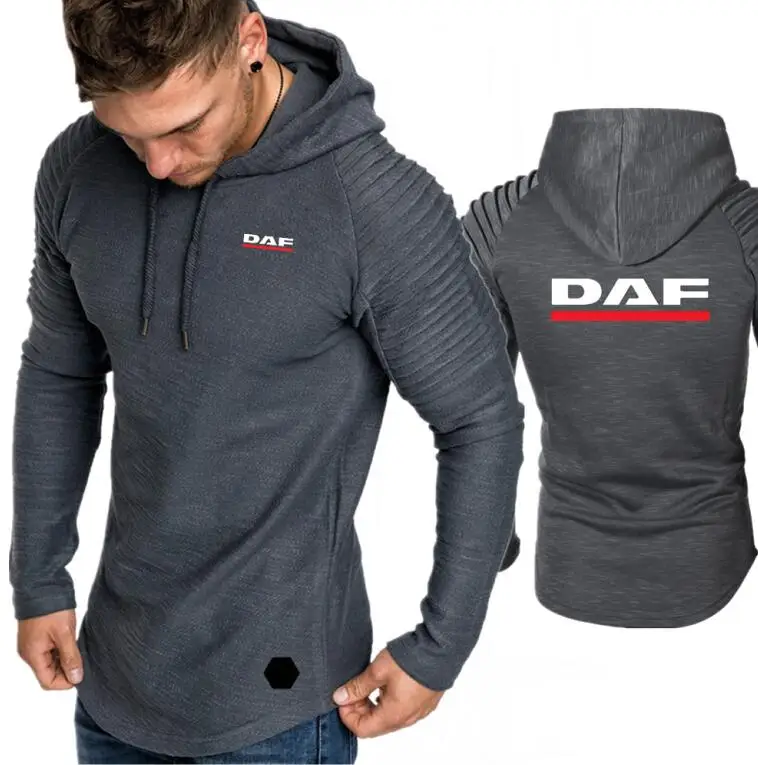 Худи с принтом DAF Мужской пуловер капюшоном толстовки негабаритный Harajuku