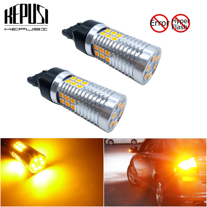 Нет Hyper Flash 7440 W21W T20 WY21W 7440NA светодиодный лампы для автомобиля передние или задние