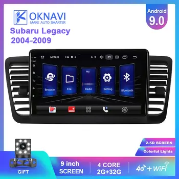 

OKNAVI 2 Din Android 9.0 GPS NAvigation For Subaru Legacy Outback 2004-2009 Stereo Radio Video Multimedia 4G WIFI Player No DVD