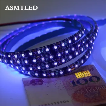 UV 395-405nm 블랙 PCB LED 스트립 빛 3528 SMD 자외선 60led/m 120led/m DJ 형광 파티에 대 한 방수 테이프 램프
