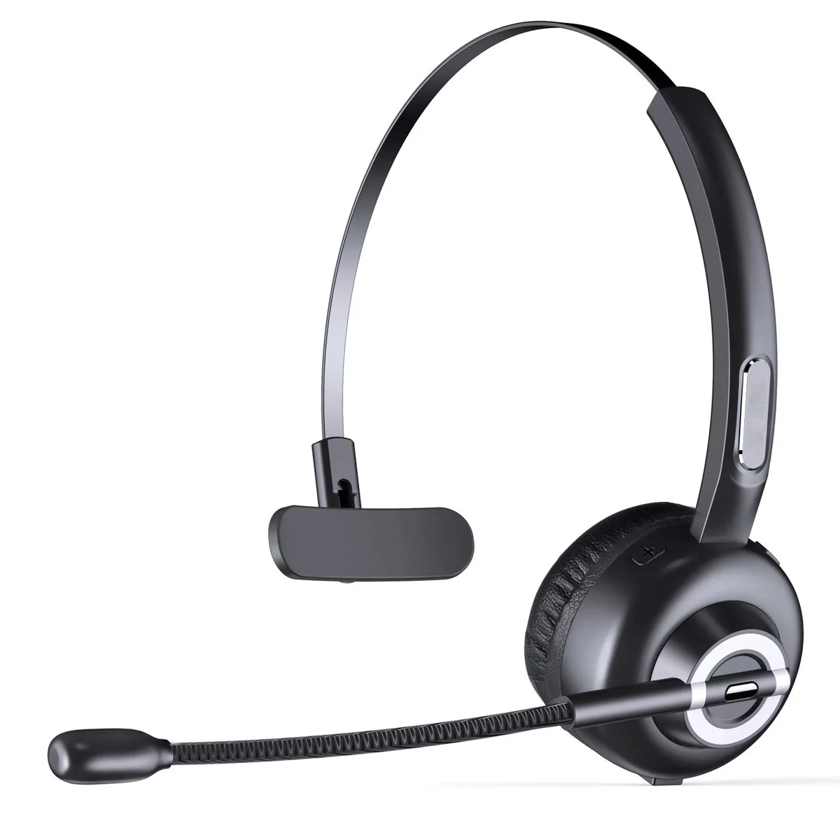 M97 Bluetooth 5 0 Headset Wireless Earpiece with Microphone Over The Head Headphones with Noise Cancelling