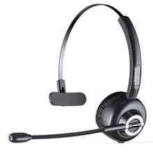 M97 Bluetooth 5 0 Headset Wireless Earpiece with Microphone Over The Head Headphones with Noise Cancelling