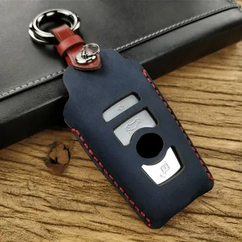 

Handmade Genuine Leather Car Key Cover Case For BMW 520 525 f30 f10 F18 118i 320i 3 5 7 Series X3 X4 M3 M4 M5 E34 E36 E90 Shell