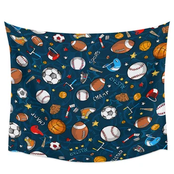 

Soccer Balls Football Basketball Wall Hanging Wall Decor Tapestries Wall Art Coverlet Blanket Scarf Sheet Towel Table Cloth