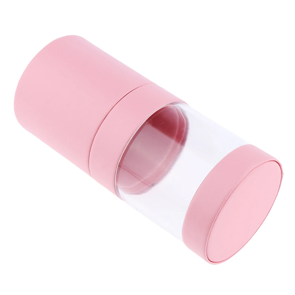 1Pc Makeup Brush Holder Organizer - Cosmetics Brushes Storage Solution / Portable Empty Storage Container With Lid, PU Cover