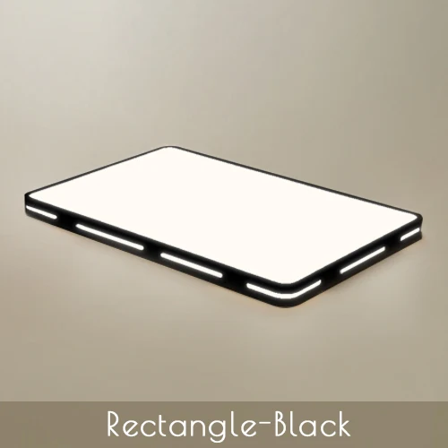 Black Rectangle Современный светодиодный потолочный светильник, простые декоративные светильники для кабинета, столовой, спальни, гостиной, балкона, потолочный светильник AC110v 220v - Цвет корпуса: Black Rectangle