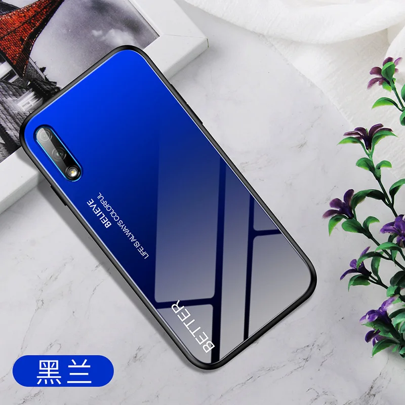 06 Для huawei Nova 5 5i Honor 9X 9X Pro Honor 20 чехол из закаленного стекла с принтом перьев для huawei P30 P30 Pro mate 20 20X20 Pro - Цвет: 06