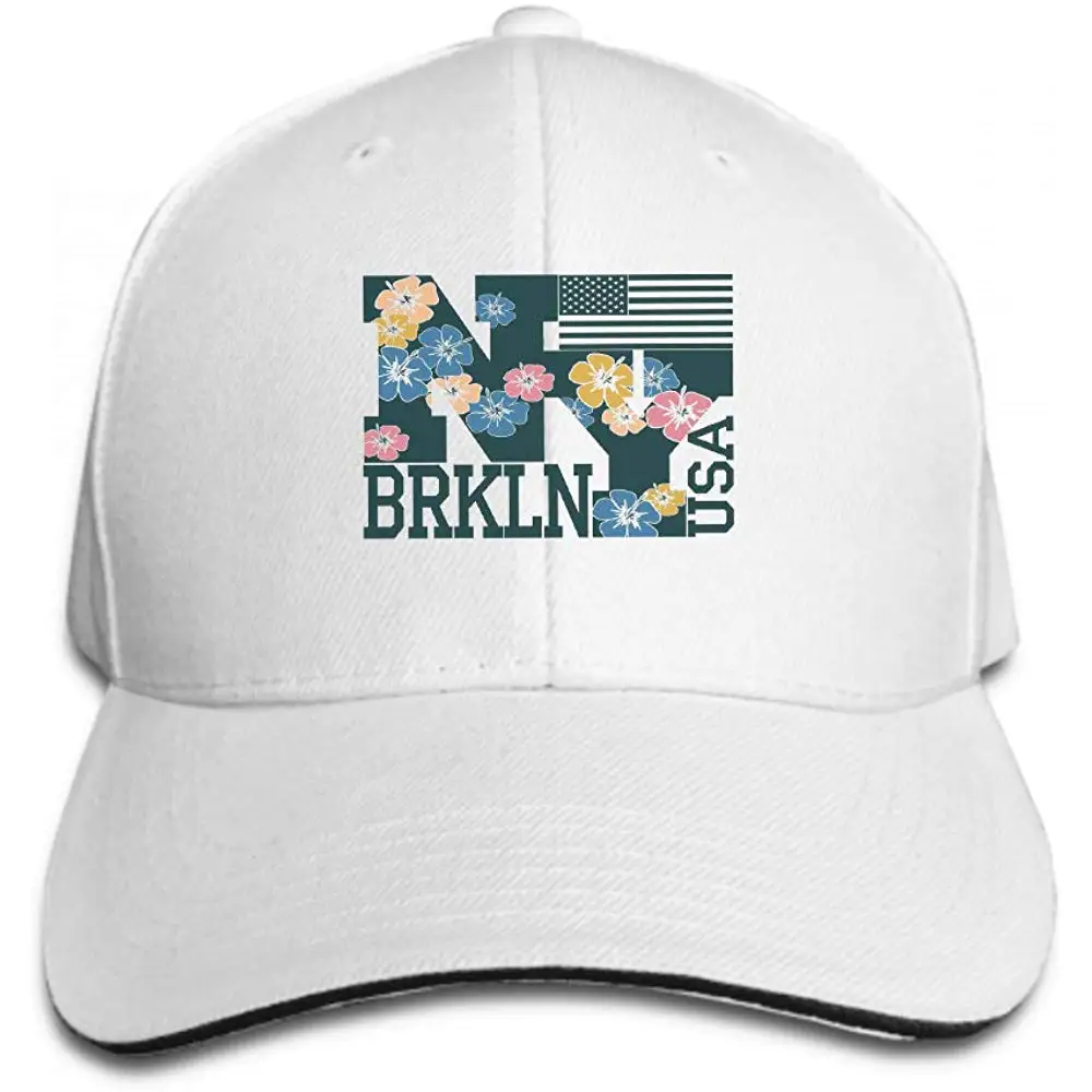 Бейсбольная кепка в стиле хип-хоп, регулируемая джинсовая кепка, Нью-Йорк, с цветочным принтом и буквами, модная, Спортивная, дизайнерская, белая