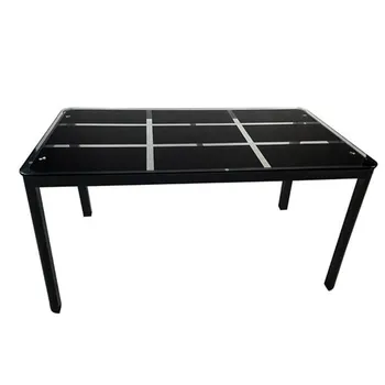 Rectangle Tempered Glass Dining Table 1