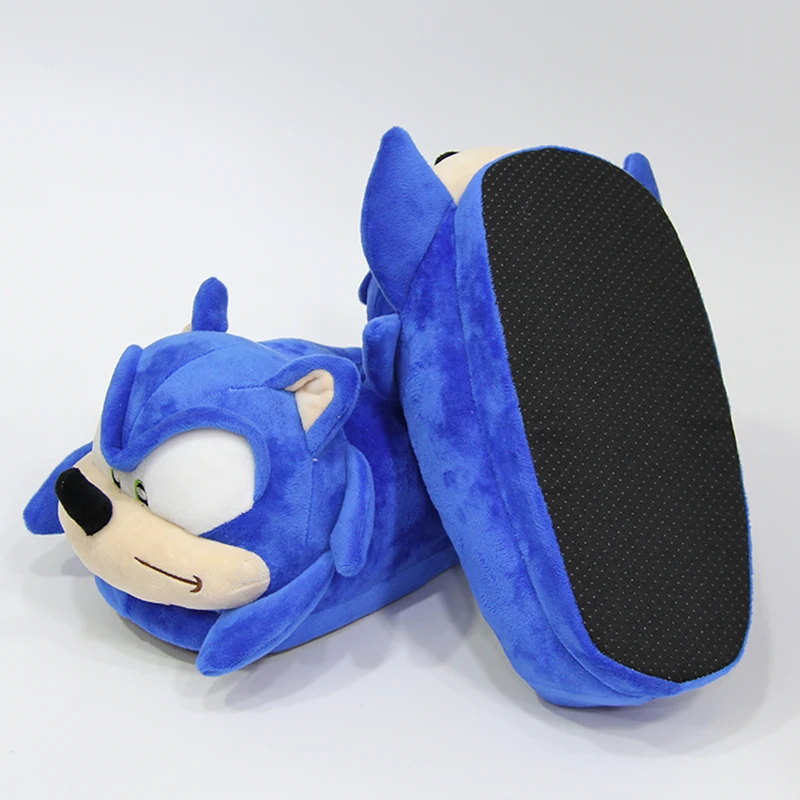 sonic plush slippers