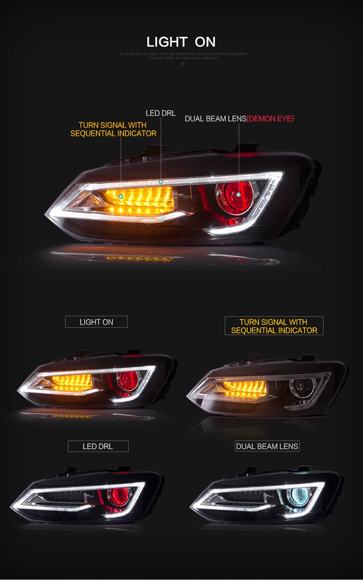 LSlight стайлинга автомобилей фары для LADA KALINA Polo 2011 2012 2013 светодиодная фара в сборе с демоном Eyes DRL