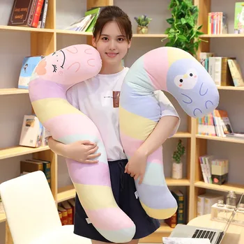 

Big Size Seahorse Plush Toy Soft Cartoon Animal Hippocampus Stuffed Doll Bed Long Pillow Sofa Cushion Kids Girls Birthday Gifts