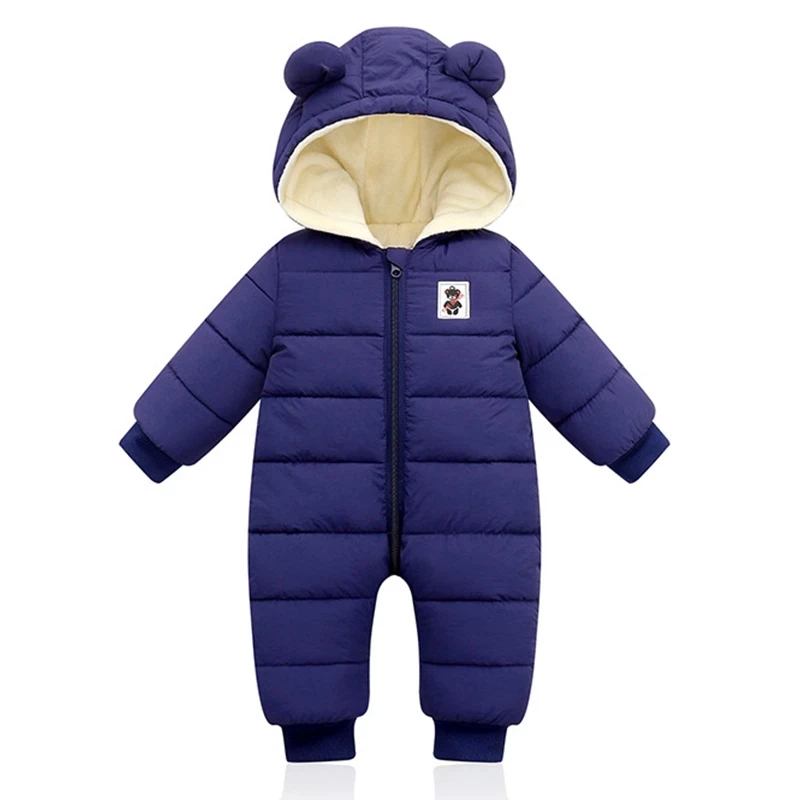 Winter Baby Jumpsuit For Boy Girl Coats Toddler Hooded Bodysuit