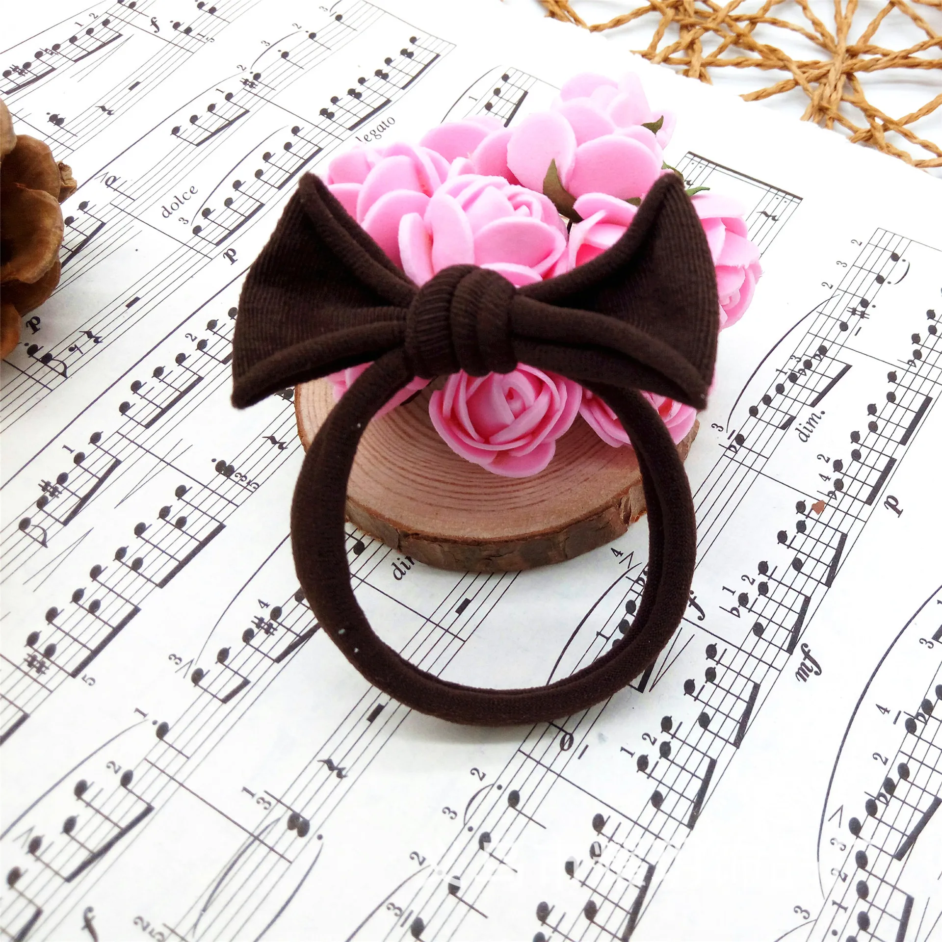 Напрямую от производителя ручная работа кролик Ушастый ободок для волос цвет эластичное полотенце кольцо удобное не повреждает волосы