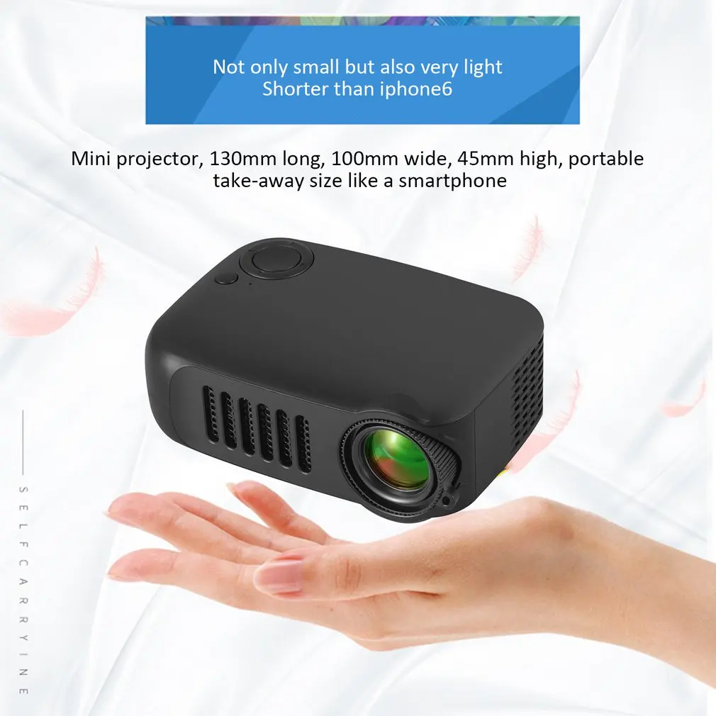 Мини портативный карманный проектор HD 1080P кино видео проекторы Домашний кинотеатр HDMI развлечения Проекция черный