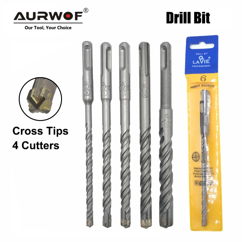 5pcs Electric Hammer SDS Plus Drill Bit Set Cross Tips 4 Cutters 160mm for Concrete Wall Brick Block Masonry Drilling Bits 6mm 1pcs electric hammer masonry bit high quality concrete sds plus drill bit cross tips wall brick block drilling bits 160mm