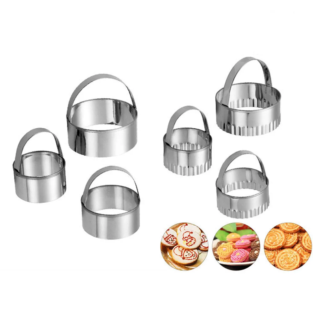 FAIS DU Stainless Steel Biscuit Cutters Geometric Forms for Cookies Set  Round Shape Cookie Cutter Pastry Fondant Baking Mold