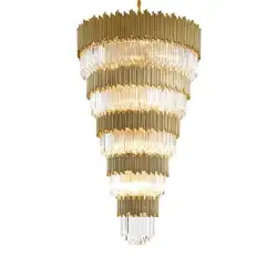 Nordic Роскошные Творческий хрустальная люстра пост современный неоклассическом стиле вилла гостиная, холл столовая подвесной светильник