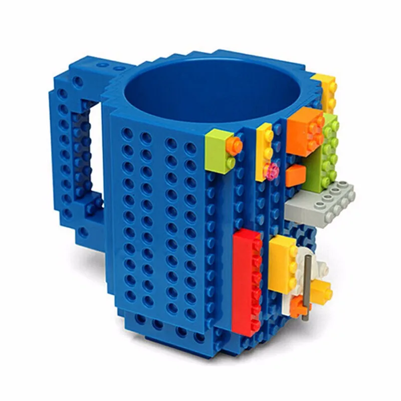 Кофейная кружка сборка-на кружка-конструктор Тип строительные блоки чашка DIY блок головоломка кружка для питья кружка 10 цветов Детская игрушка