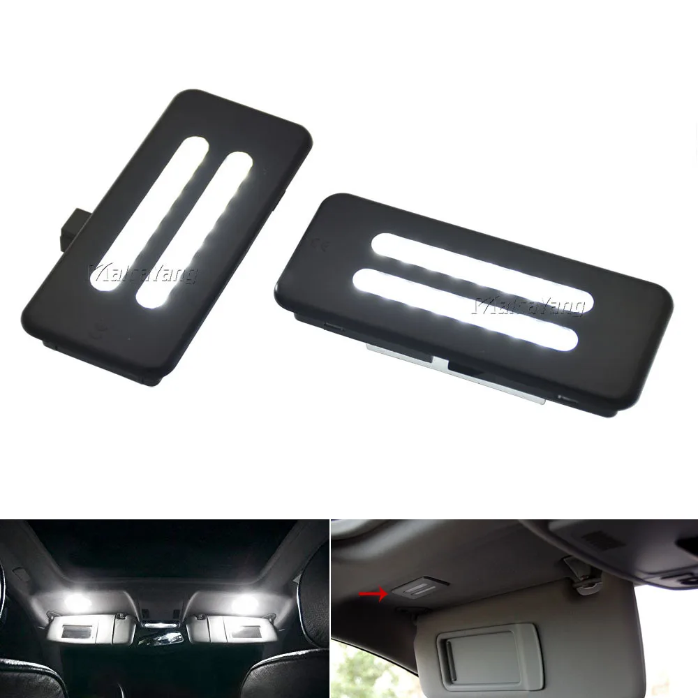 

2Pcs For BMW X5 E70 X3 E71 E72 X1 E92 F25 Reading Lights LED Interior Sun Visor Vanity Mirror Lamps OEM 6962014