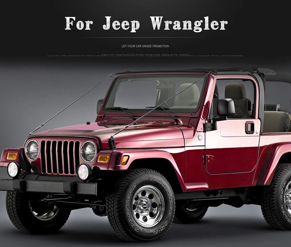 1SHINEKA Protective Frames For Jeep Wrangler tj 1997-2006 Limb Riser Kit Obstacle Eliminate Rope Deflect Hanging Branches Brush