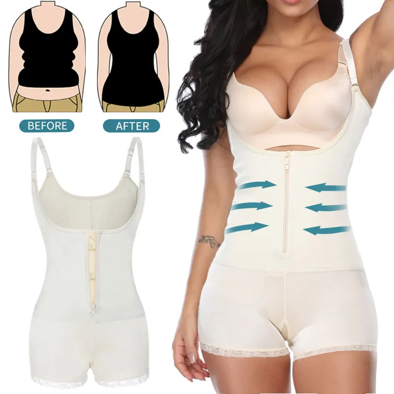 

Full Body Shaper Bodysuit Shapewear Waist Trainer Women Abdomen Shapers Tummy Control Slimming Sheath Seamless Slim latex Corset