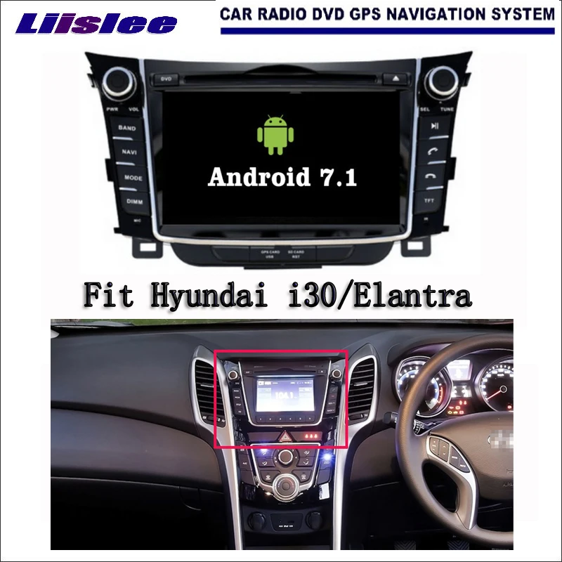 Android 7.1 2G RAM For Hyundai i30/Elantra GT Car Radio Audio Video