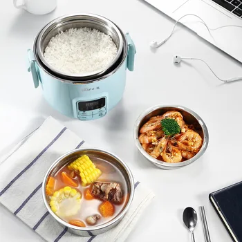 

Bear/Bear Dfh-b20j1 Bear Electric Lunch Box Double Layer Heating Insulation Box Mini Portable Cooking Pot