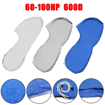 

600D Boat Full Outboard Engine Motor Cover Protection Waterproof For 100-150HP Hose Power
