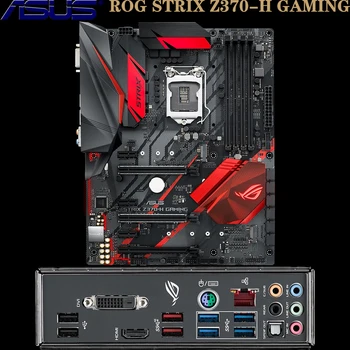 

Used ASUS ROG STRIX Z370-H GAMING For LGA-1151 Intel 8/9Th HDMI DVI M.2*2 USB3.1 DDR4 64GB Type LGA1151 Z370 ATX PC Motherboard
