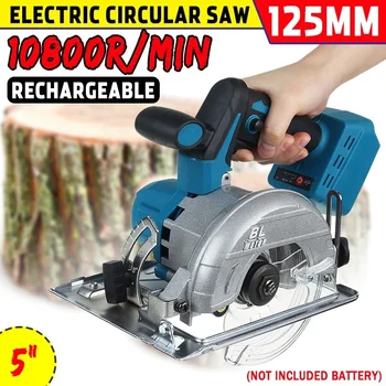 

For 18V Makita Battery 10800RPM 125mm Cordless Electric Circular Wood Cutter Curved Adjustable Cutting Sawing Machine