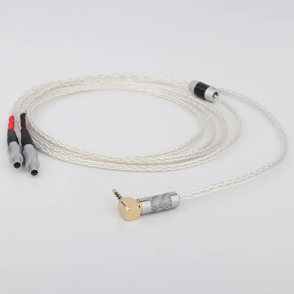 High Quality Preffair 99% Pure Silver Headphone Cable For Sennheiser HD800 HD800s HD820s HD820 Enigma Acoustics Dharma D1000 | Электроника