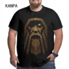 Kanpa 100 Cotton Viking Graphic T Shirts for Big Tall Man Oversized T shirt Plus Size