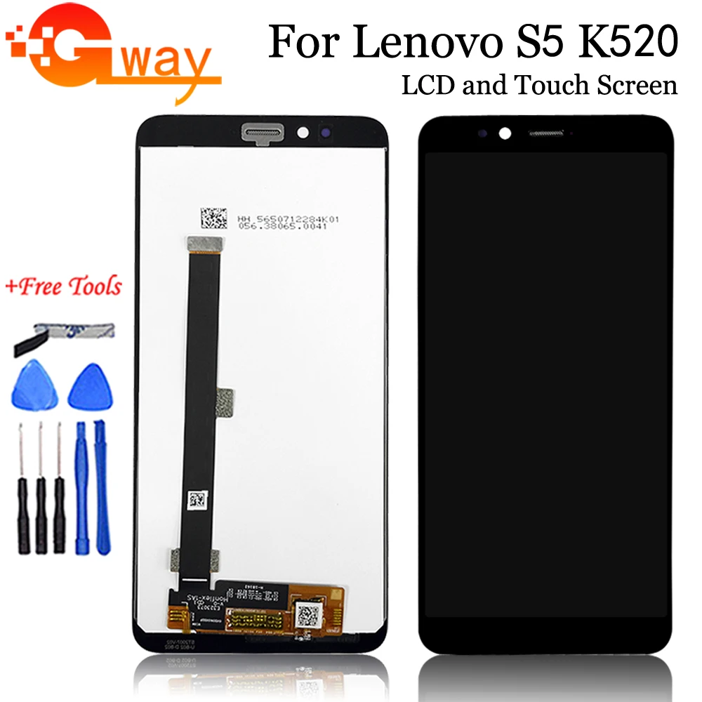 ЖК-дисплей 5 7 дюйма для Lenovo S5 сенсорный экран с дигитайзером в сборе замена