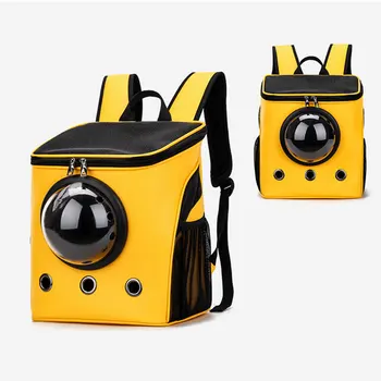 

for Pet Space Backpack Breathable Travel Double Shoulder Bag Acrylic Pet Dog Cat Carrier Large Capacity Outdoor Cages
