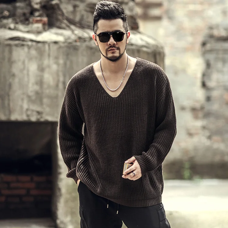 Autumn Winter Men's Pullover Thick 