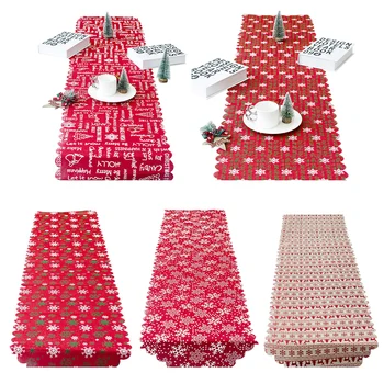 

Festival Decorations Christmas Table Flag Table Runner Home Table Supplies Placemat for Party New Year Xmas Gifts Decor