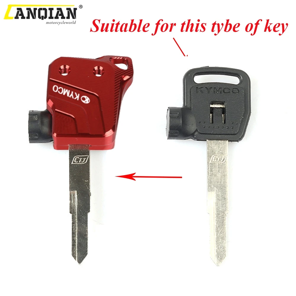 For KYMCO Downtown 125 200 300 350 Motorcycle Accessories CNC Aluminum Key Cover Dust Holder Protector Key Head Decoration Case